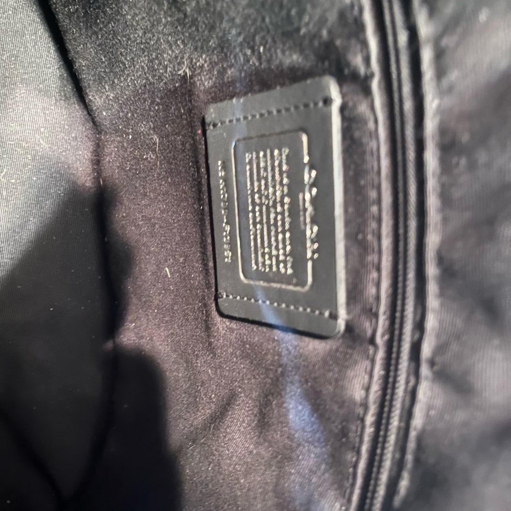 Coach Diamond Pattern Satchel - Picture 7 of 11